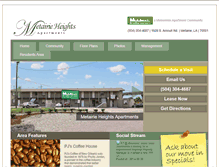 Tablet Screenshot of metairieheights.com
